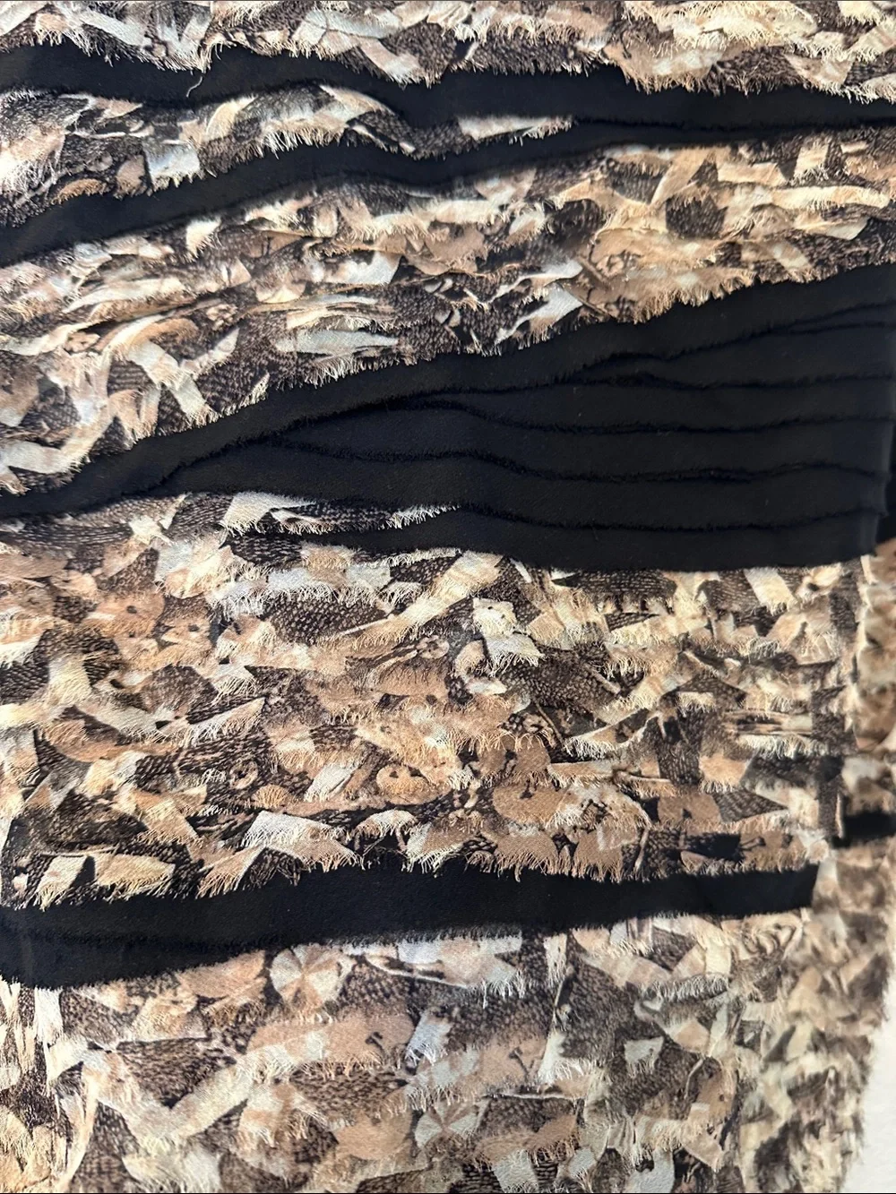 Diane von Furstenberg Silk Blend Textured Bodycon Dress M Abstract